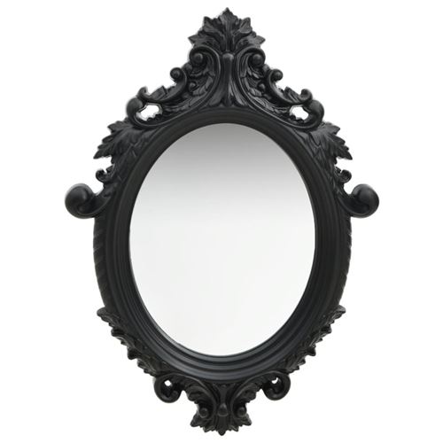 VidaXL Miroir mural style château 56x76 cm Noir
