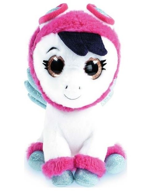 Studio 100 peluche K3 Pegasusavec musique 20 cm blanc/rose