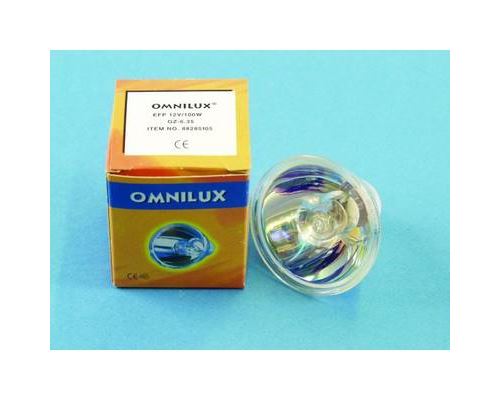 Ampoule halogène pour effet lumineux Omnilux 88285105 12 V GZ6.35 100 W blanc