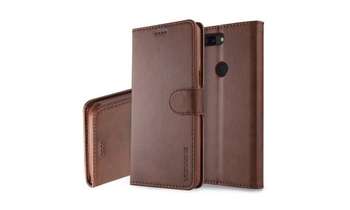 Etui type portefeuille pour OnePlus 5T marron gamme LC.IMEEKE