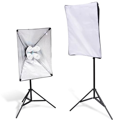 2 Soft Box lichtstandaarden