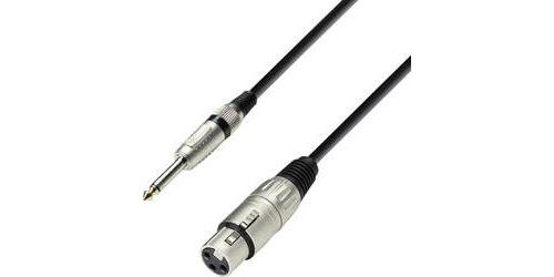 Câble de raccordement Adam Hall LR20 [1x XLR femelle - 1x Jack mâle 6.35 mm] 3 m noir