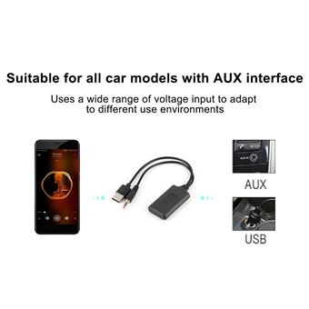 13€01 sur Câble audio 3.5mm / 0.14'' voiture AUX câble audio sans fil  Bluetooth récepteur adaptateur HIFI stéréo - Connectique Audio / Vidéo -  Achat & prix