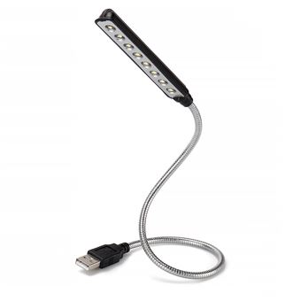TRIXES Lampe Flexible USB à 10 LED pour Clavier Ordinateur Portable 