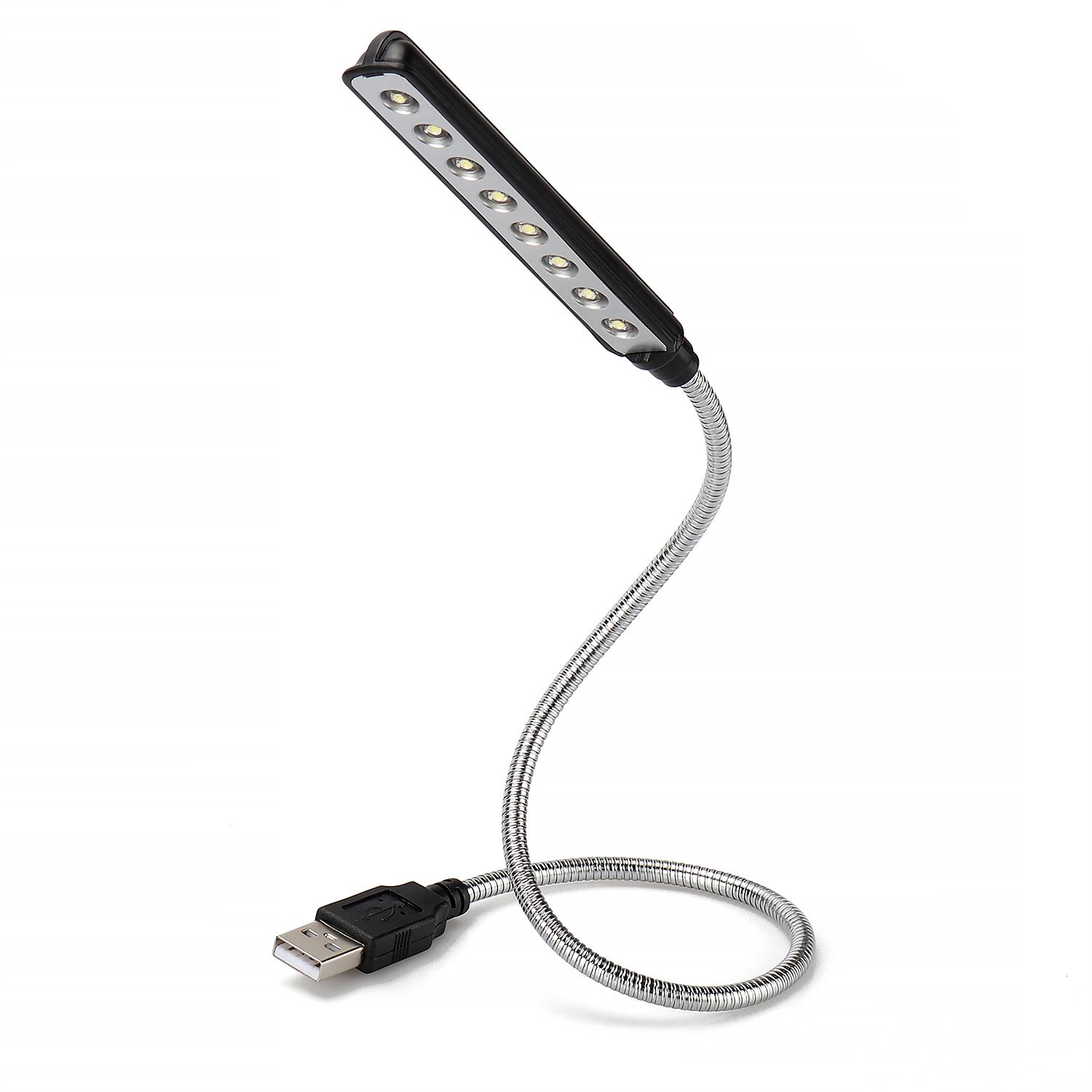 Lot De 2 Pupitres LED - 8 LEDs USB - Luminosité Réglable - Flexible 360° - Pour Piano, Bureau