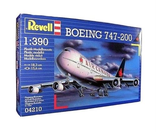 Revell kit de construction de maquettes de Boeing 747-200 1:390 blanc 60 pièces