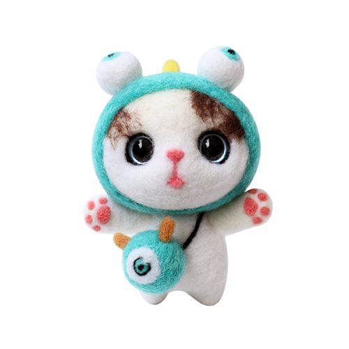 Peluche Regard de chat Aimable 7.5cm M-multicolore