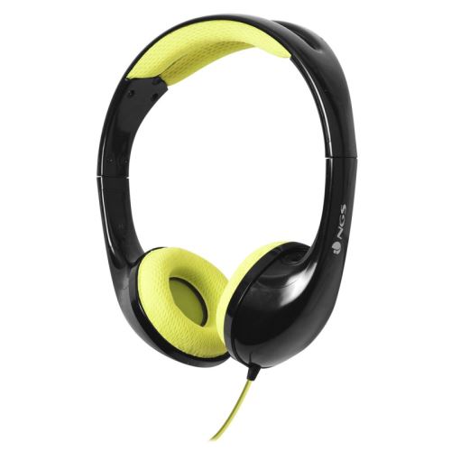 Casque Micro Ngs Speedy Bandeau Binaural Avec Fil Noir, Jaune Casque Et Micro