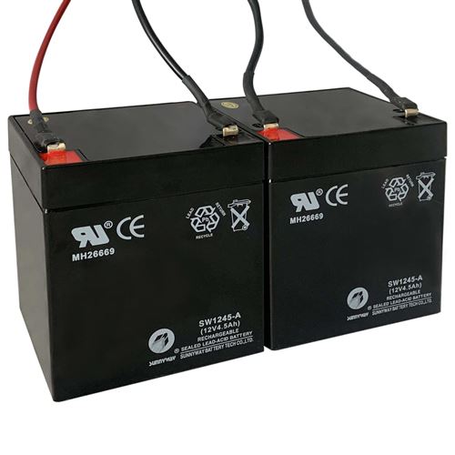 Batteries de rechange de scooter électrique 2 pcs 12V 4,5Ah