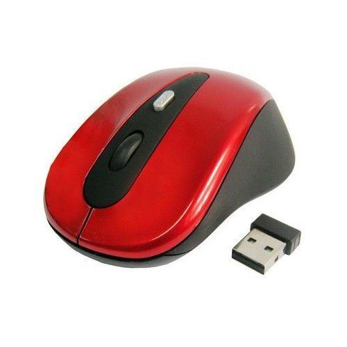 Yonis Rouge Souris Sans Fils Universelle Optique 2600 Dpi 2.4 Ghz Usb Plug & Play Neuf - Image 1