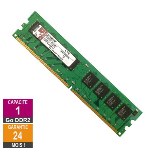 Barrette Mémoire 1Go Ram Ddr2 Kingston Kvr533D2N4/1G Dimm Pc2-4200U