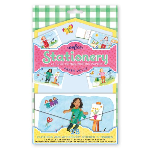Set papier � lettres- poup�es en papier