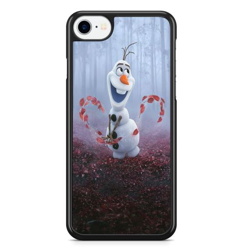 Coque Fifrelin Noire pour iPhone 5 et 5S et SE Olaf Frozen 2 La Reine des Neiges