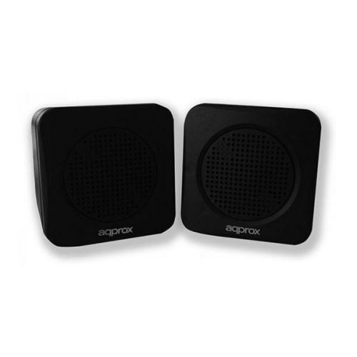 approx appSPAE Mini Enceintes 2.0 USB 5W Noir