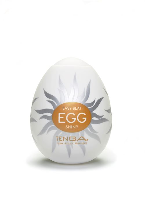 TENGA Egg Shiny - Pack de Masturbateurs en Forme d'Œufs pour Homme, Sextoy Stimulateur Pénien avec Spirale & Picots, 6 Unités