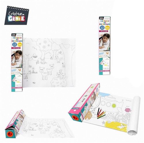 Rouleau De Coloriage 3M Frise A Colorier Animaux Papeterie