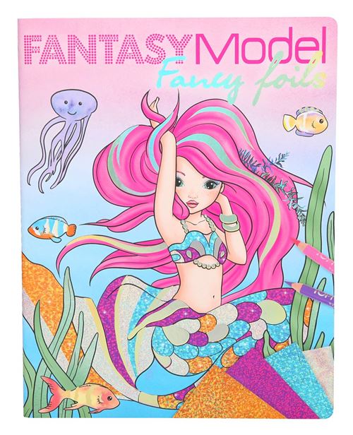 Depesche 10351 Fancy Foils Fantasy Livre à colorier Multicolore