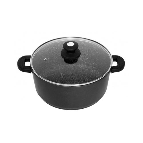 Sautoir revêtement effet pierre et fonte d'aluminium - 24 cm - Schumann Professionnel
