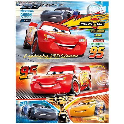 Clementoni 0625030 Disney Cars 3 Puzzle 2 X 60