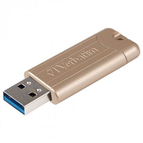 VERBATIM Clé USB3.0 64Go PINSTRIPE Edition limité Gold