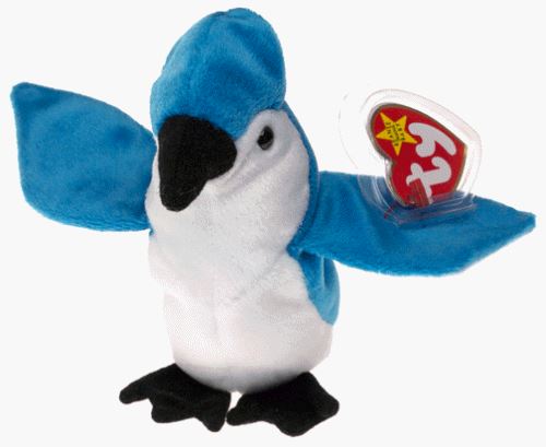 TY Beanie Baby - ROCKET l'Oiseau BlueJay