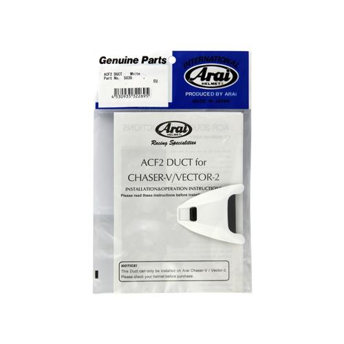 Ventilation supérieure avant ARAI Air Conductor Front-2 white pour casque Chaser-V/Chaser-V PRO