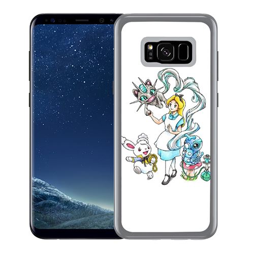 Coque pour Samsung Galaxy S8 alice au pays des merveilles pokémon