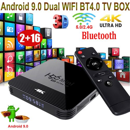 Non Communiqué Lecteur Multimédia Tv Box H96 Rk3228a Mini Quad Core Wifi Bluetooth 4K Hd 2Gb+16Gb Android 9.0 - Image 1