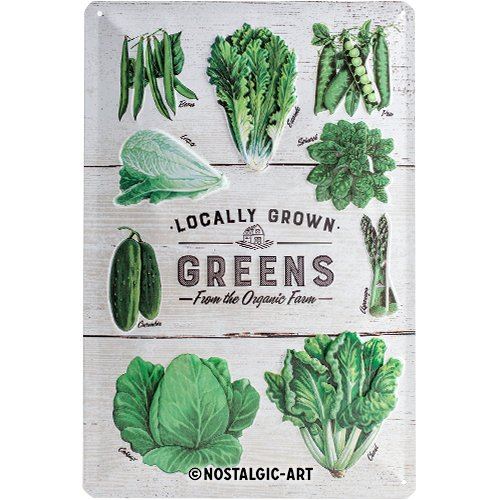 Nostalgic-Art – 22253 – Home et Country GreenStuff en tôle Motif 20 x 30 cm