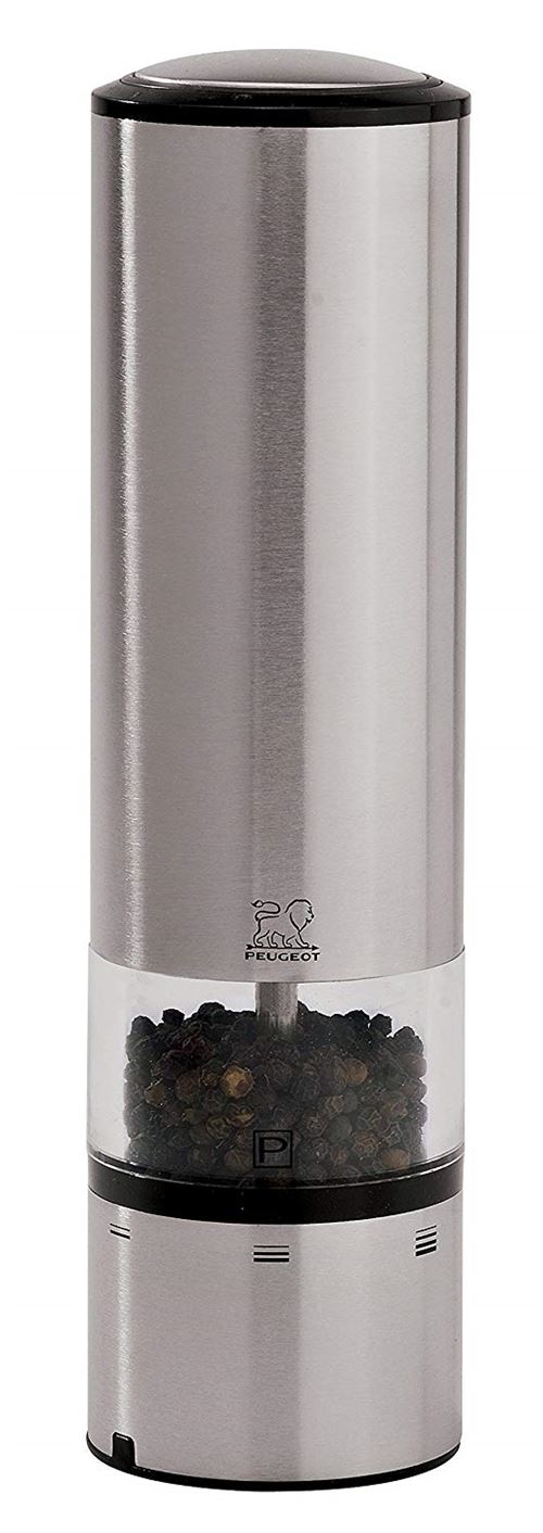 Peugeot-Duo Moulins Electriques Elis Sense 42785S20 u'Select-Moulin Electrique à Poivre Acier Inoxydable 5,5 x 5,5 x 20 cm