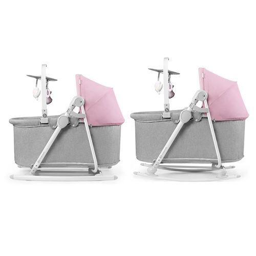 Kinderkraft Unimo Berceau 5 En 1 Balancelle Berceau Transat Siege Bebe Pliable Rose Balancelles Achat Prix Fnac