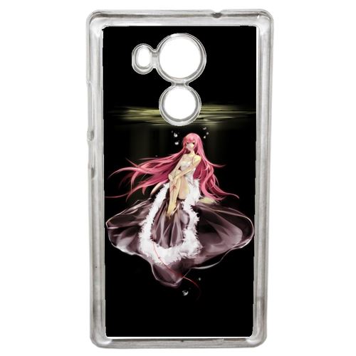 Coque Manga Fille Cheveux Rose Compatible Mate 8 Transparent