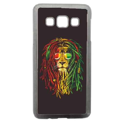 Coque Lion Rasta A Lunette Compatible Samsung Galaxy A3 Transparent
