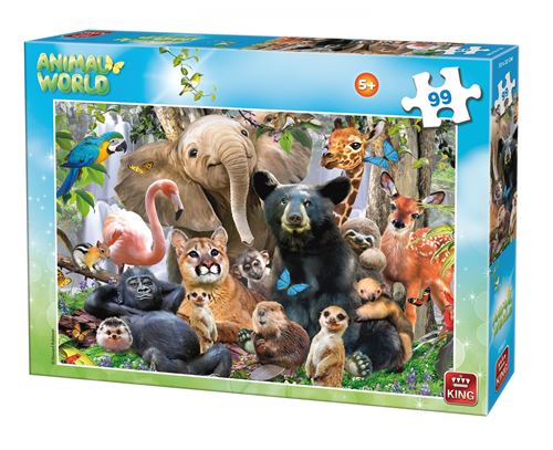 King puzzle animaux de la Animal Worldforêt 99 pièces