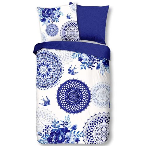 HIP Housse de couette 6099-H Grande 200 x 200 cm Bleu