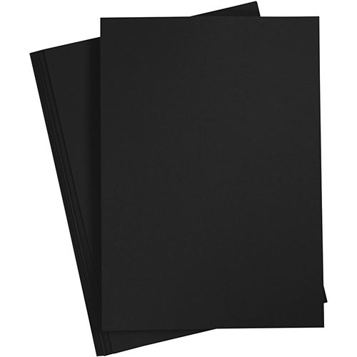 Creotime papier kraft noir A4 210 x 297 mm 20 feuilles