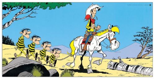 ACHDE - Lucky Luke e les Daltons (Panneaux MDF 50x25 cm)