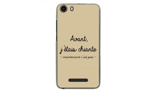 Coque souple pour Wiko Lenny 2 avec impression Motifs Avant, j'étais chiante taupe