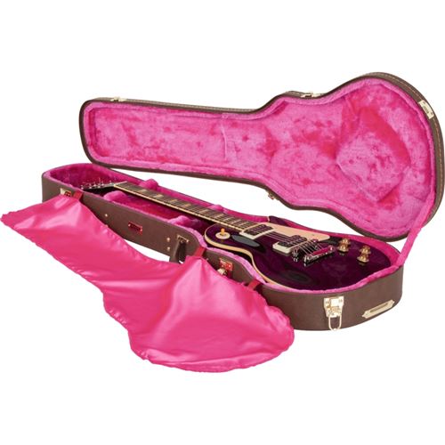 Guitare électrique et étui, support de médiator en bois, cadeau guitare  personnalisé pour lui, Gibson Les Paul, cadeau de Saint-Valentin pour  amateur de musique -  France