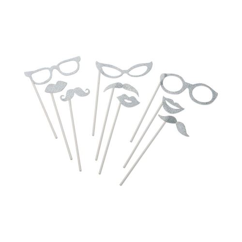 kit photobooth argent pailleté