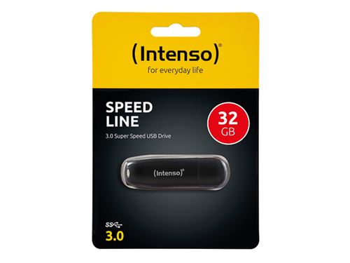 Clé USB 3.0 Intenso Speed Line 32Gb Noir