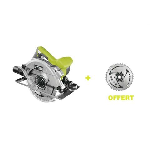 Ryobi Scie Circulaire 1600W 66Mm - 1 Lames 48 Dents - 1 Lame 24 Dents - Rcs1600-K2b - Image 1