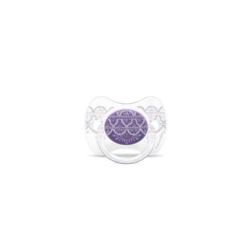 SUAVINEX Sucette Ethnic 4/18M Silicone réversible - VIOLET