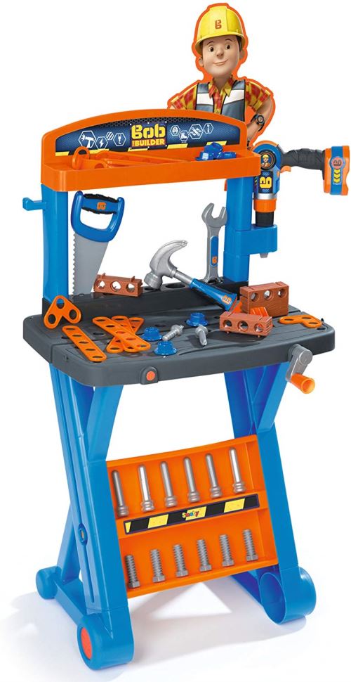 Smoby 360306 Bob The Builder 1st Établi et forets Jouet