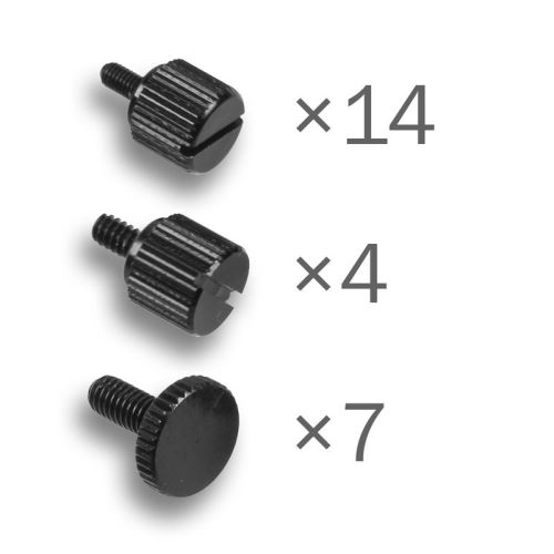dimastech dimastech bench table nano black thumbscrews kit noir