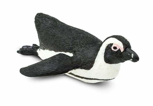 Safari animaux marins Pingouin à pieds noirs junior 8,1 cm noir/blanc