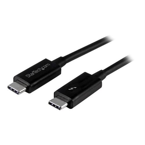 Startech.com Noir Câble Thunderbolt 3 (20 Gb/S) Usb-C - Compatible Thunderbolt, Usb Et Displayport - M/M - 1 M - Image 3