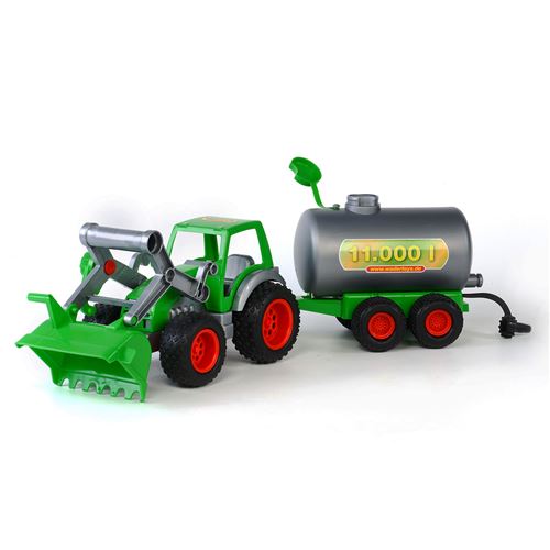 Tracteur Polesie avec chargeur frontal et citerne