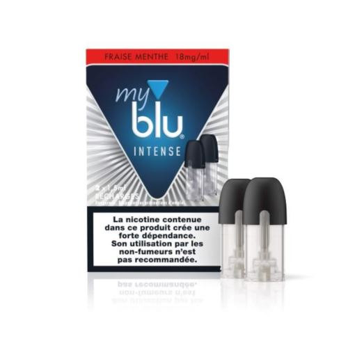 Capsule de E-liquide My Blu Intense Goût : Fraise/Menthe 18 mg/ml
