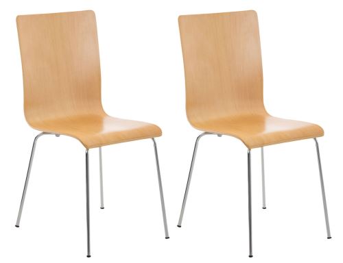 Set 2 Chaises Pepe en bois - Siège Nature